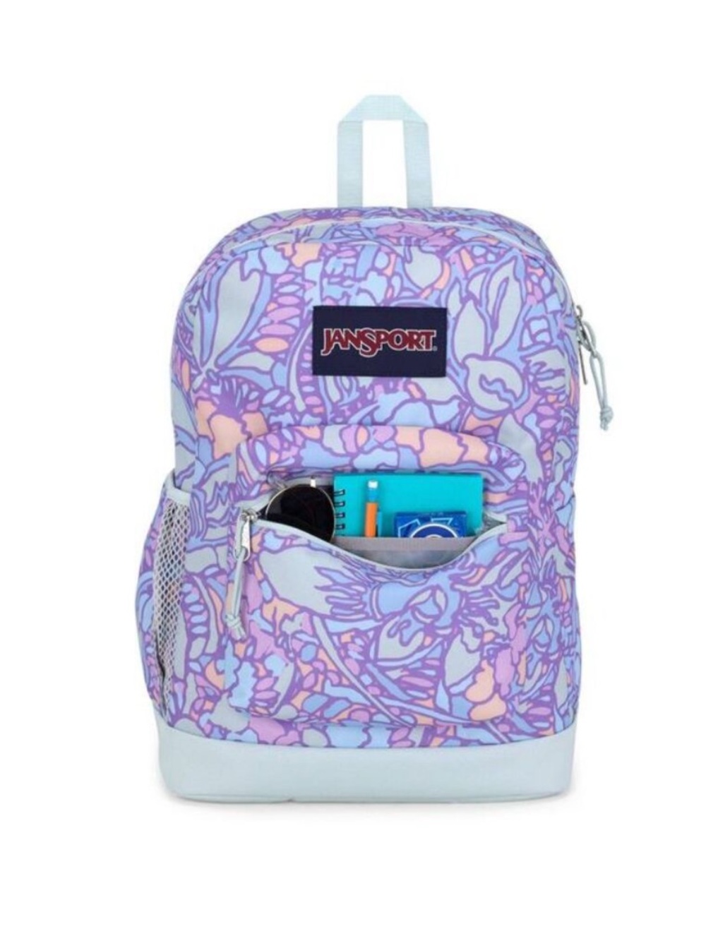 JanSport Cross Town Plus 17" Backpack Fruit Floral NEW